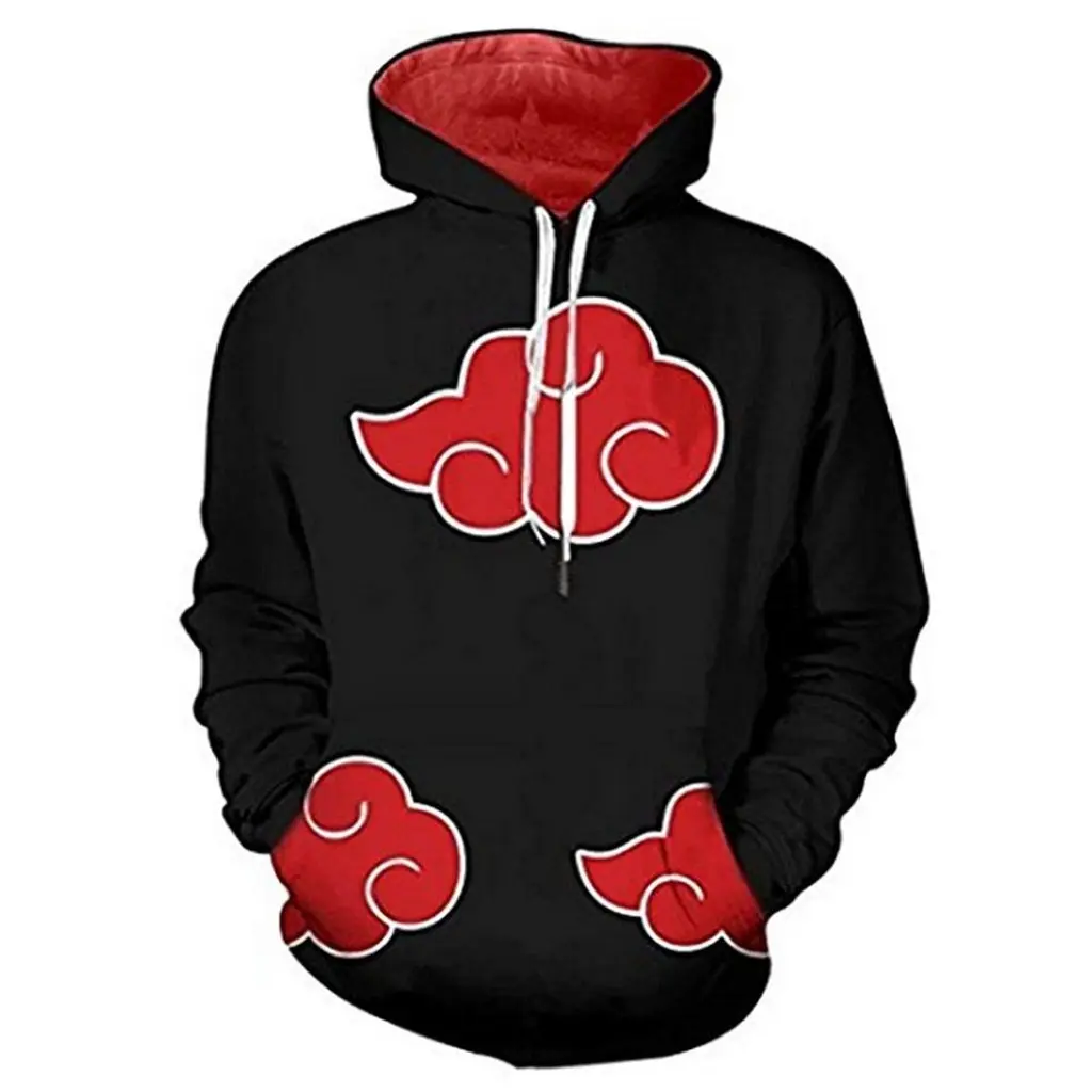 Japanese Anime Naruto Classic Akatsuki Hoodies Men Women Unisex Fashion Casual Uchiha Itachi Sweatshirts Baju Perkep