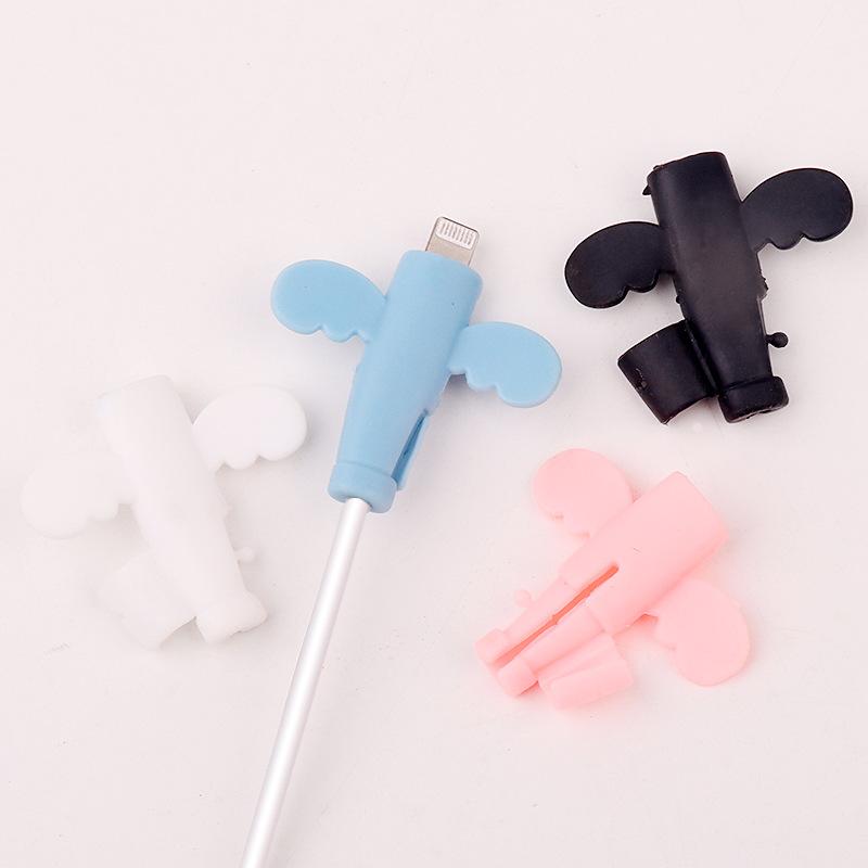 Product Introduction of Little Angel Data Cable Protector,Anti-Break Charging Cable Sleeve,Mobile Phone Wire Connector,Student Cartoon Design 1