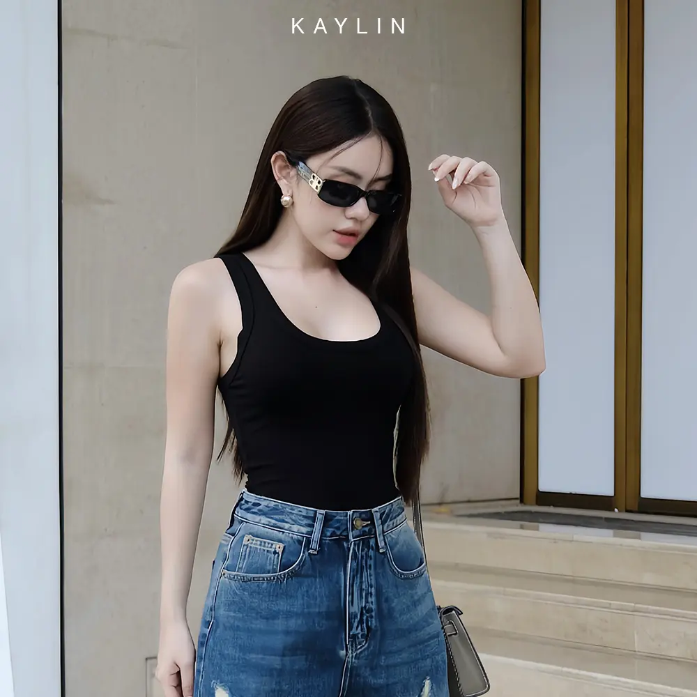 Áo thun ba lỗ nữ KAYLIN có size khoét cổ phong cách Tank Top thoáng mát KAYLIN - N2006 Women Trắng | BigBuy360 - bigbuy360.vn Áo thun ba lỗ nữ KAYLIN có size khoét cổ phong cách Tank Top thoáng mát KAYLIN - N2006 Women Trắng | BigBuy360 - bigbuy360.vn