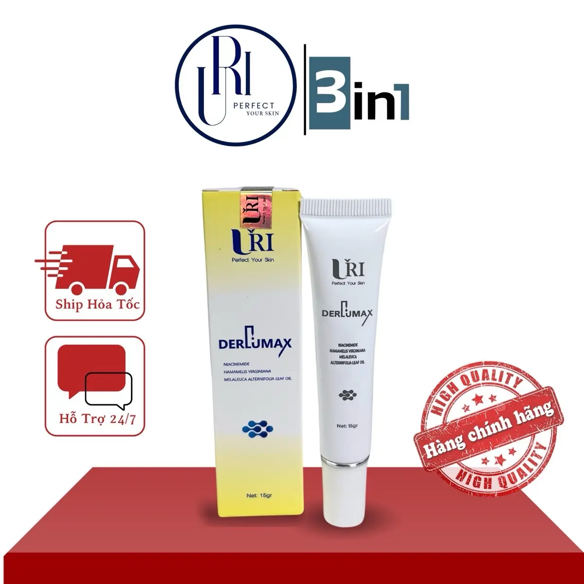 Kem hỗ trợ giảm mụn URI-DELUMAX Chăm Sóc Da Làm Đẹp Da Skincare
