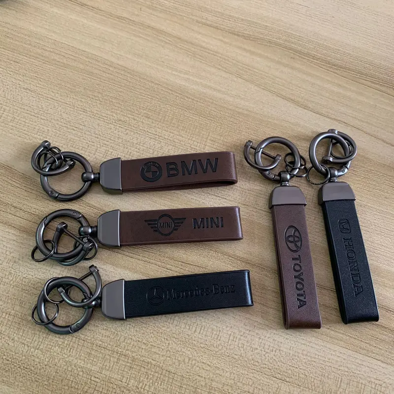 Premium Leather Keychain Gantungan Kunci Mobil Kulit Accessories 0
