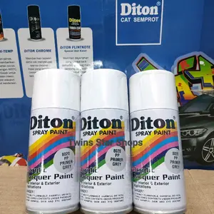 Diton Pilox Pilok Cat Semprot Warna Primer Grey Epoxy 8020 150cc Spray Paint