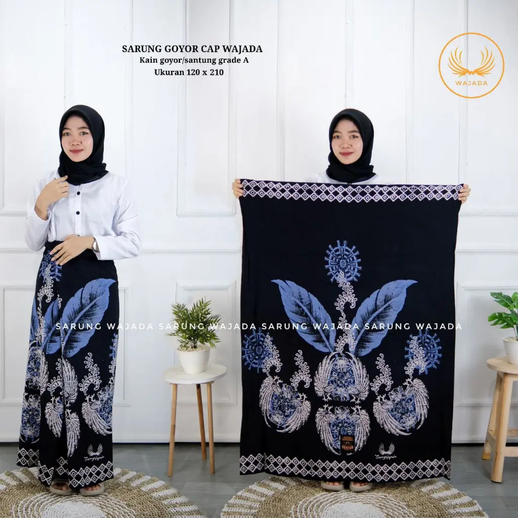 SARUNG AQIL SARUNG WAJADA SANTUNG CAP SARUNG GOYOR WANITA SARUNG CEWEK ASLI PEKALONGAN