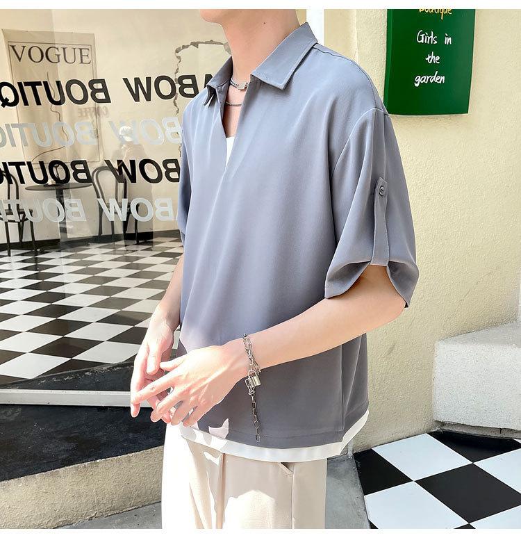 Product Introduction of Men's Polo Shirt 2025 New Short Sleeve T-Shirt - Casual Collar Top for Men, Trendy & Breathable, Wholesale Bulk Discount 29