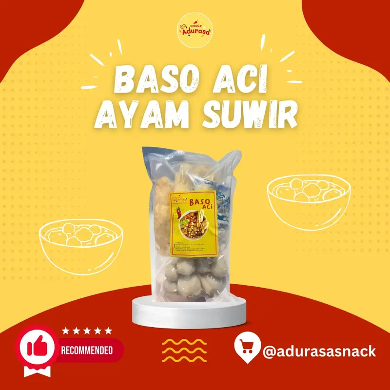 Baso Aci Ayam Suwir Pedas Makanan Instan 0