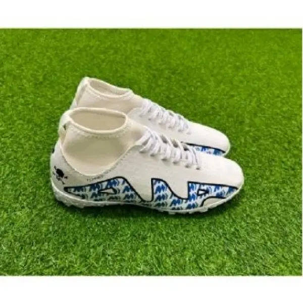 Giày đá bóng cao cổ , giày đá banh sân cỏ nhân tạo Superfly 9   khâu đế toàn bộ   tặng kèm tất. 1