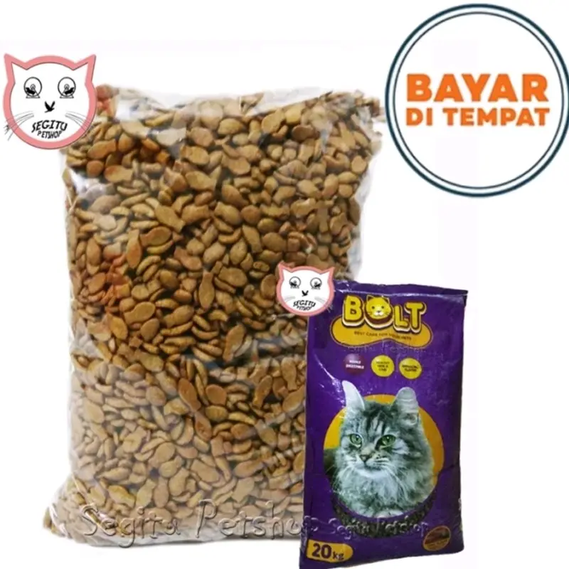 MAKANAN KUCING MURAH PASTI SUKA BOLT IKAN DONAT SALMON KEMASAN 500GR 0
