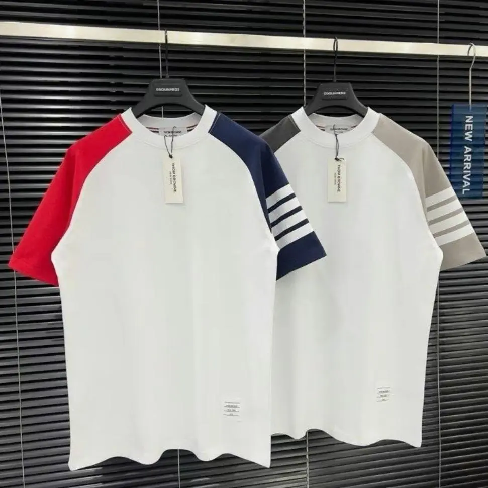 Áo Phông Nam,nữ cổ tròn UNISEX Thôm Phối 4 Vạch phong cách đường phố Siêu Đẹp chất liệu cotton khô cao cấp co giãn 4c thoáng mát Menswear