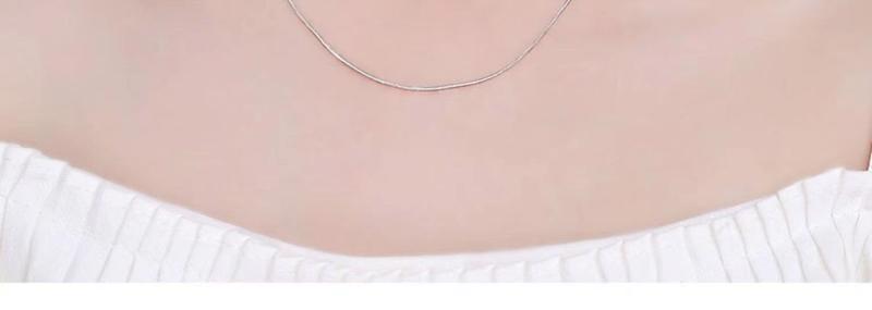 Product Introduction of S925 Sterling Silver Necklace Women's Necklace without Pendants Clavicle Necklace Non-Fading Box Thin Chain Simple Lengthened Single Chain 9