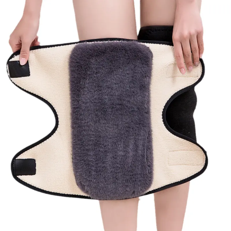 Bảo Vệ Gân Chân, Mùa Đông, Nhồi Bông Nhung Đệm, Dành Cho Nam Và Nữ, Đóng Chặt Velcro, Thích Hợp Cho Đạp Xe Ở Người Già, Vỏ Chống Lạnh Khớp Phụ Kiện 4