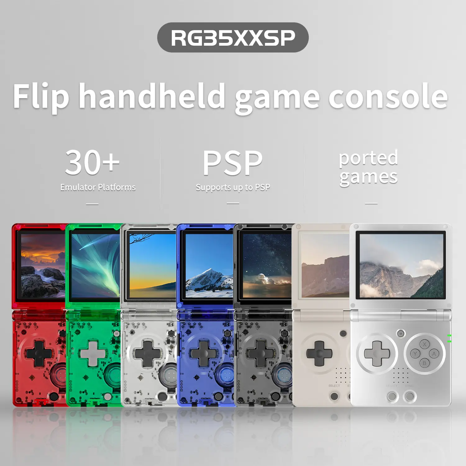 ANBERNIC New RG35XXSP Classic Folding Flip Handheld Retro Nostalgic Portable Handheld Game Console