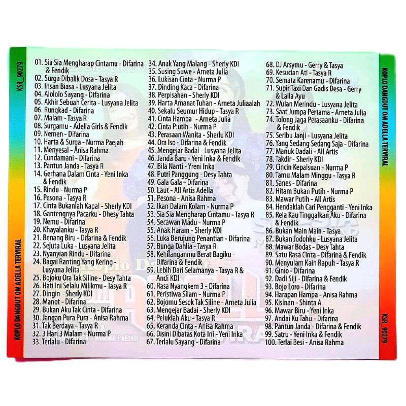 KASET MP3 MUSIK LAGU DANGDUT KOPLO OM.ADELLA TERBARU -KASET MP3 AUDIO MOBIL LAGU DANGDUT ADELLA TERVIRAL 1