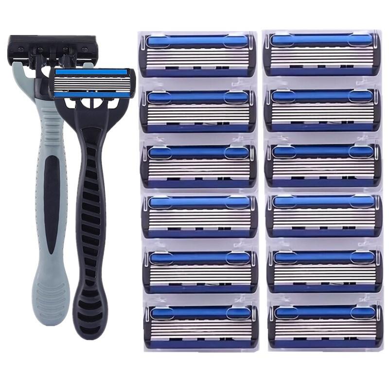 Shaving Razor 6-layer Blade Razors for Shaving Men&Womens Hair Removal 36 Shaving Blades Manual Shaver Safety Razor Comfort 0
