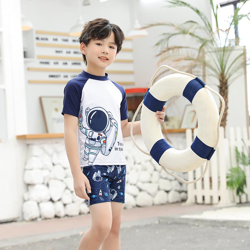 2024 New Children's Swimsuit Boys and Girls Split Quick-Drying Professional Swimwear Big Boys and Girls Swimsuit Outfit Wholesale 3