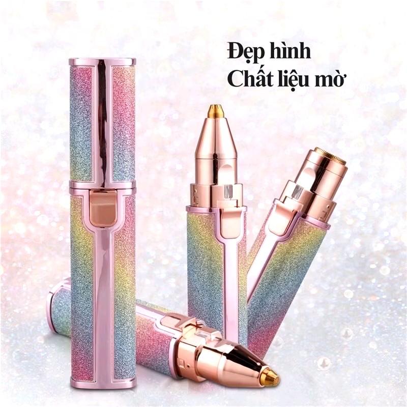  Máy tỉa lông mày lông tay lông chân lông nách 2in1 hình cây son 
