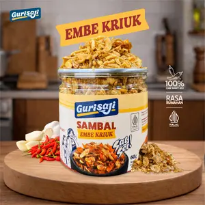 Gurisaji Sambal Embe Kriuk Pedas Siap Saji 1 Jar