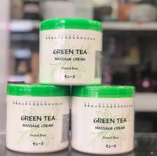 Kem Massage Trà Xanh Hàn Quốc 450g - Massage Mặt Và Body Chuyên Dụng Trong Spa Thẩm Mỹ Viện Làm Đẹp Da Skincare Women 6
