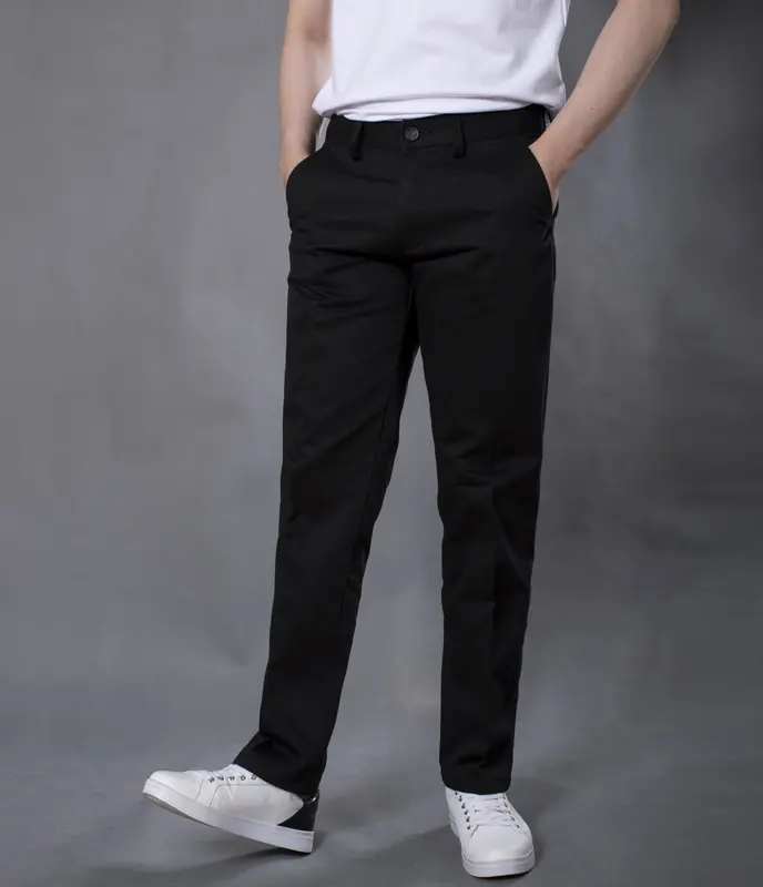 Quần dài nam kaki TRUNG NIÊN form ống suông Menswear Nhung Cotton Có Túi Ong ( QDTN15 ) 1