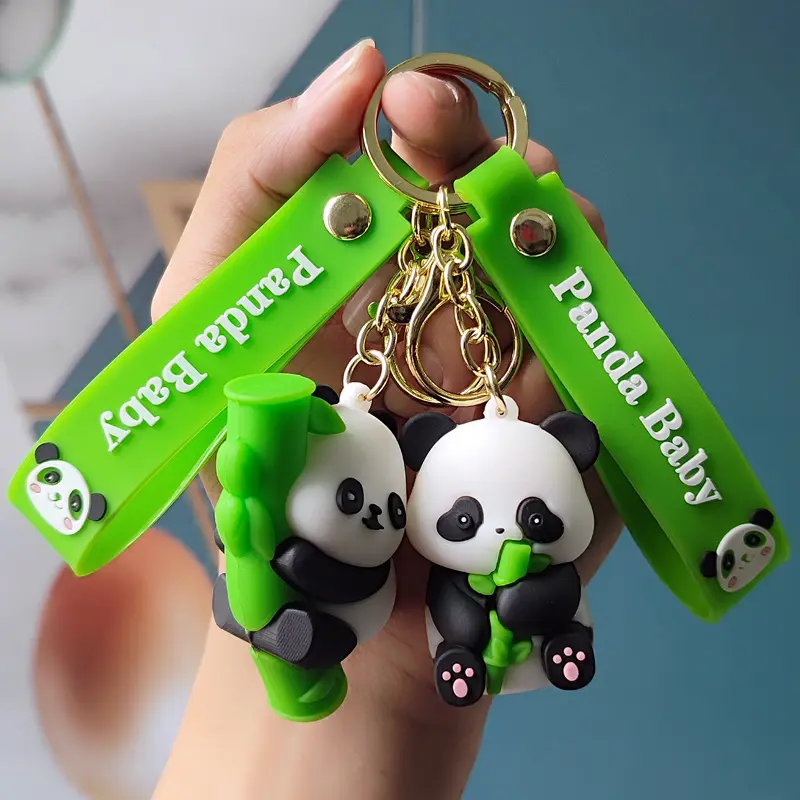 Mặt Dây Chuyền Móc Chìa Khóa Gấu Trúc Bằng Tre, Thiết Kế Sáng Tạo, Gấu Trúc Trái Cây Hoạt Hình Dễ Thương, Thích Hợp Cho Túi Xách Và Du Lịch, Đồ Trang Trí, Quà Tặng Nhỏ Women Móc Khoá Móc Chìa Khoá Nữ Móc Khóa Titan
