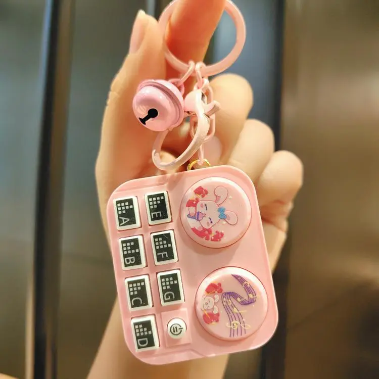 Nhạc Cụ Dj Mini, Máy Ghi Đĩa Động Vật Hoạt Hình, Móc Chìa Khóa, Móc Chìa Khóa Xe Hơi, Túi Xách, Mặt Dây Chuyền, Máy Cần Cẩu, Đồ Chơi Quà Tặng Nhỏ 5