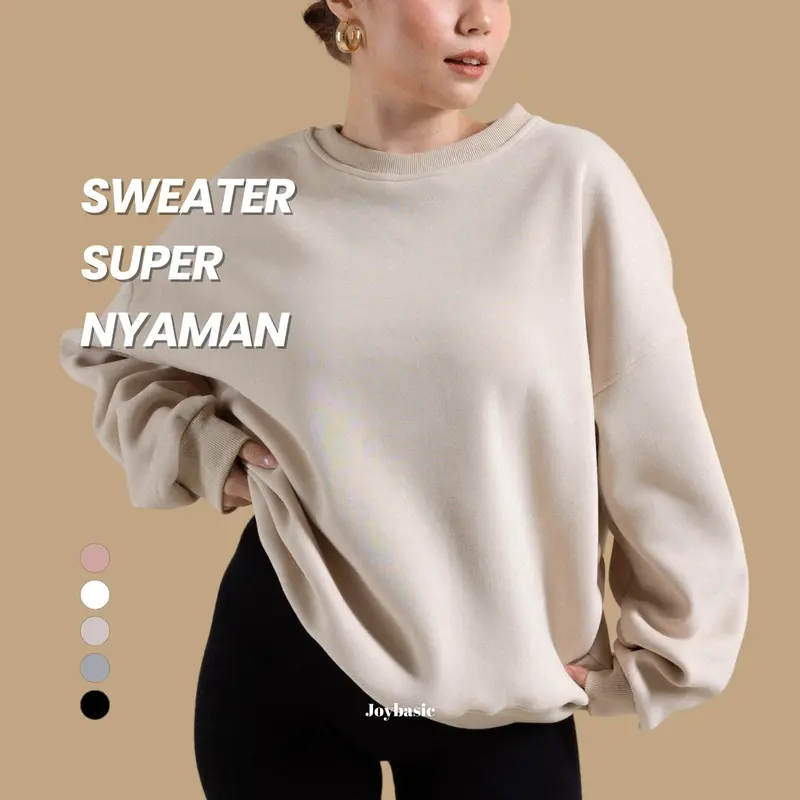 Joybasic Sweater Crewneck Premium Fleece Sweater Polos 1
