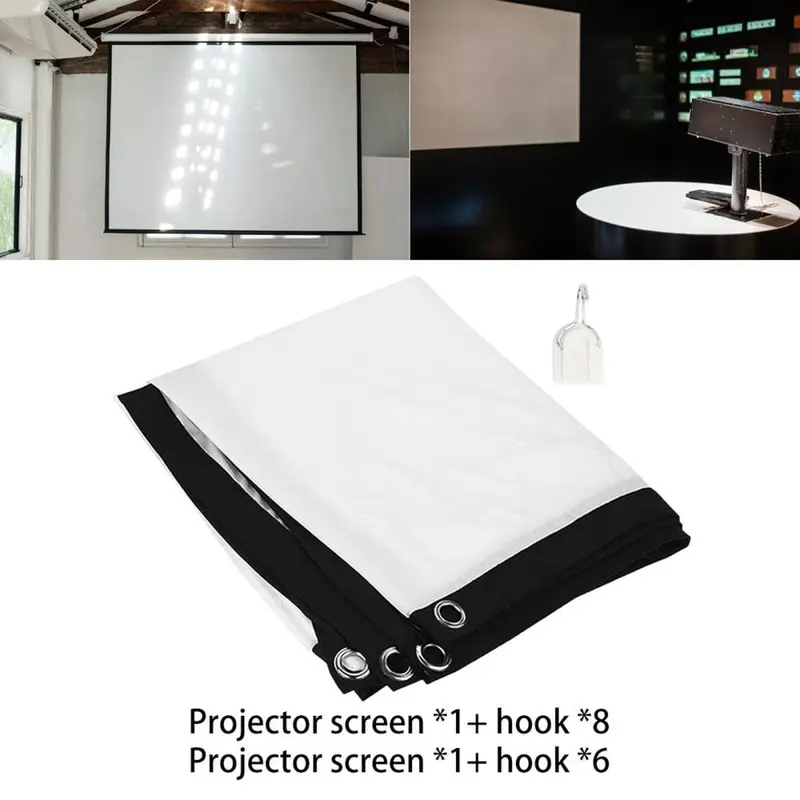 Màn hình máy chiếu, tỷ lệ 16: 9, cho gia đình, nhà hát, thuyết trình, giáo dục và phim ảnh Projector 2