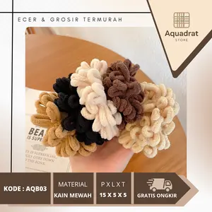 Ikat Rambut Scruncie Autumn Keriting Korean Style Karet Rambut Usus Korean Wanita Dewasa