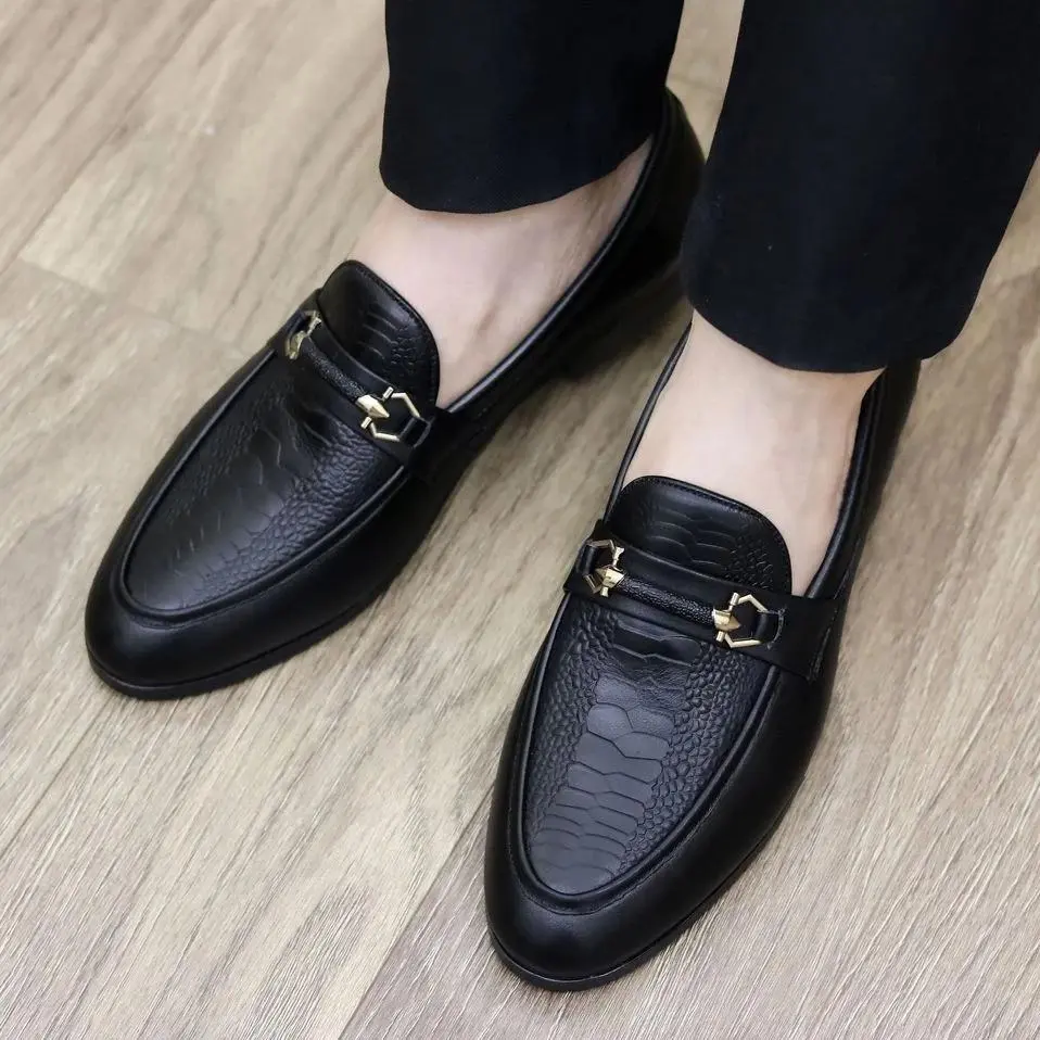 Giày Lười Da Nam Cao Cấp HOT TREND 2024 Chất liệu Da PU-DR, Phong cánh Hàn Quốc Shoes Đế Bằng Loafer Cao Su Nhung