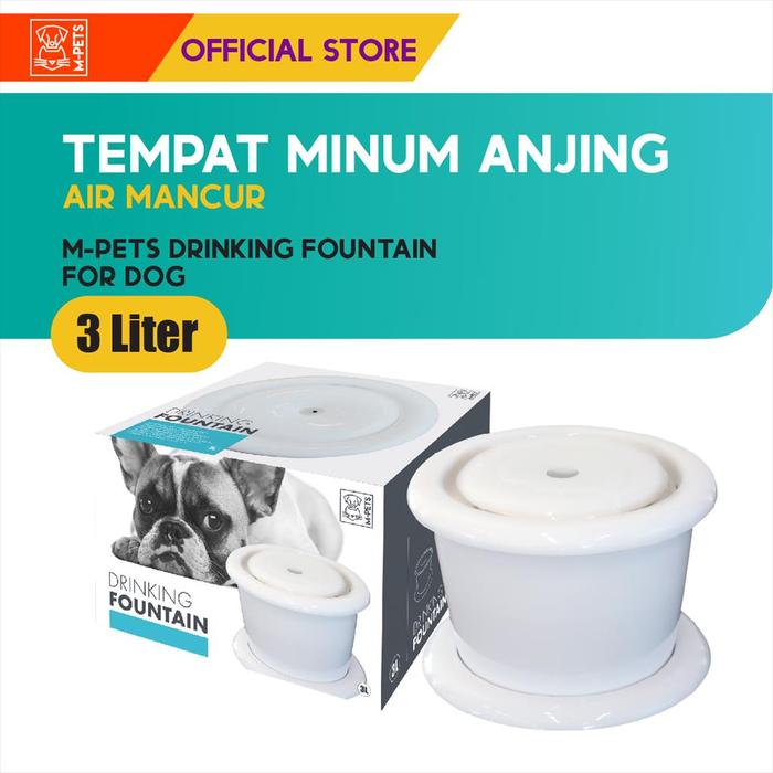 Gambar M-Pets Drinking Fountain For Dog 3 L / Tempat Minum Anjing Air Mancur dari M-Pets Volk Pets Indonesia Kota Tangerang Tokopedia