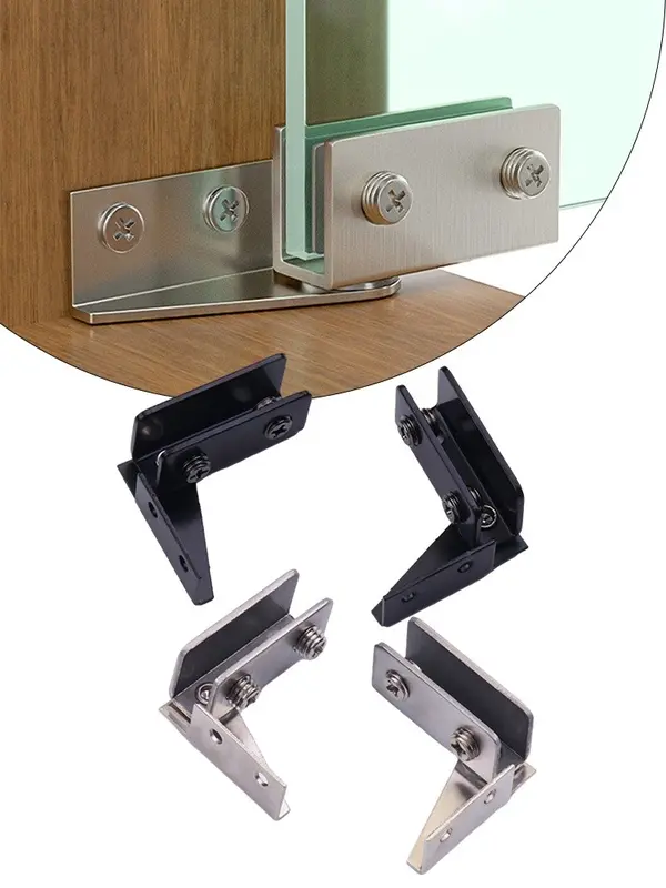 Bản Lề Cửa Kính, 2 Chiếc, Không Xốp, Cảm Ứng Từ Tính, Tủ Trưng Bày 6