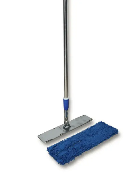 Cây lau nhà công nghiệp san hô 45cm, 60cm 100% INOX có Khoá tăng giảm cao cấp xoay 360 độ sợi Microfiber  - SẢN PHẨM đã bao gồm tấm lau 5