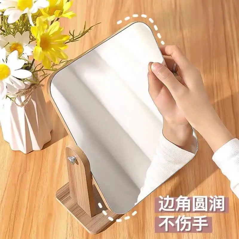 Gương trang điểm để bàn phong cách vintage xoay 360 3