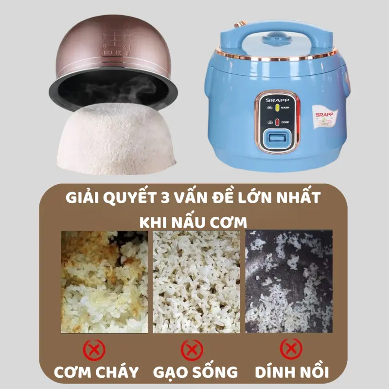 SHAHP Nồi Cơm Điện Mini Dành Cho Gia Đình Dung Tích 1L 1.2L 1.8L Tặng Vỉ Hấp Giao Màu Ngẫu Nhiên Công Suất 400W Tiết Kiệm Điện Năng Chất Liệu Hợp Kim Nhôm Chống Dính Cao Cấp - Cooker 7