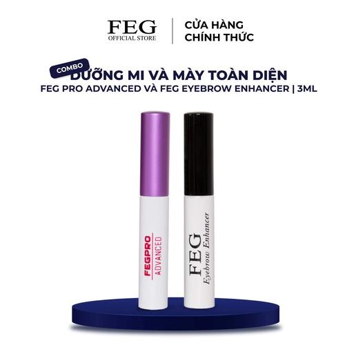 Combo 2 cây FEG dưỡng mi - m à y, hỗ trợ cải thiện mi, m à y thưa ngắn (3ml)
