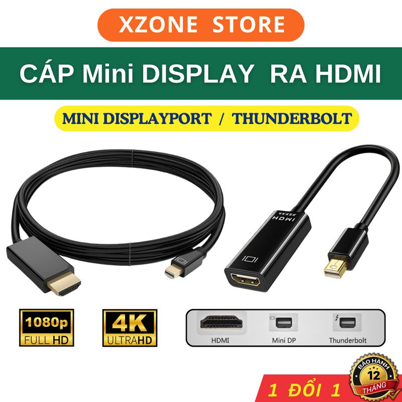 Cáp Chuyển Mini Displayport ra HDMI 4K FULLHD 1080p mini dp to hdm cho Mac Táo Thunderbolt 2 Pc,laptop có cổng M