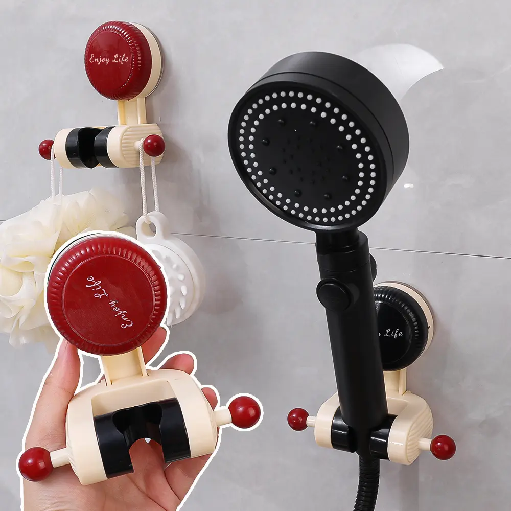 Giá Đỡ Đầu Vòi Hoa Sen, Cốc Hút Chân Không, Có Thể Điều Chỉnh, Tháo Lắp Dễ Dàng, Giá Chân Đế Hỗ Trợ Vòi Hoa Sen Trong Phòng Tắm, Bao Gồm Đồ Dùng