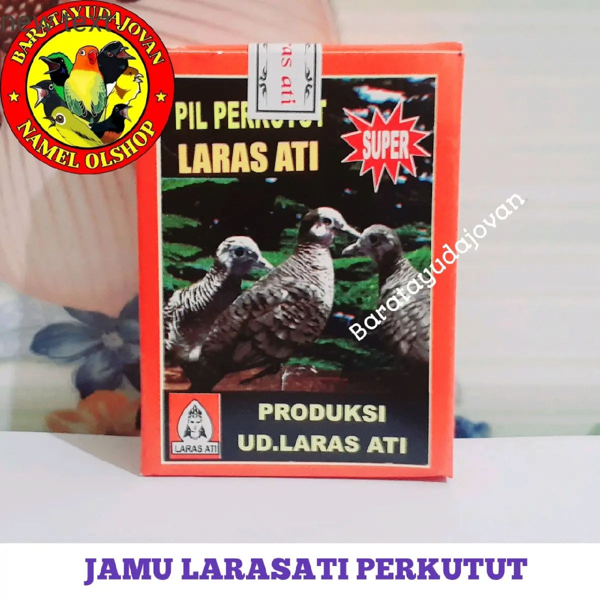JAMU PIL LARASATI BURUNG PERKUTUT PUTER PELUNG LARAS ATI ISI 15 BUTIR