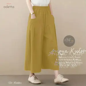 Anoya Kulot Celana Wanita Kekinian Tahun Baru Bahan Adem Adem Kulot Wanita Model Terbaru OOTD Wanita GOM