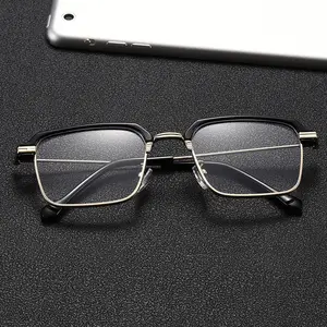 Kacamata Baca Lensa Plus Korea Premium Emas/Silver Anti Radiasi Keren Pria Wanita 603