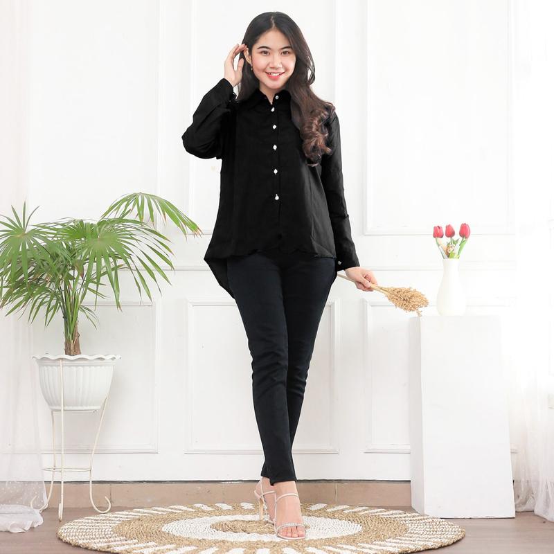 Kemeja Atasan Wanita Oversize Polos Kemeja Olivia 3