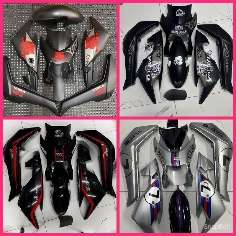 Full bộ nhựa 8 món của xe điện xmen dùng mặt nạ bi cầu kèm tem hổ, tem số 7, tem ý (tặng kèm ốc mặt nạ) Phụ Tùng vỏled xmen