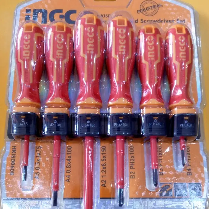 Obeng Elektrik Set 6Pcs INGCO HKISD0608