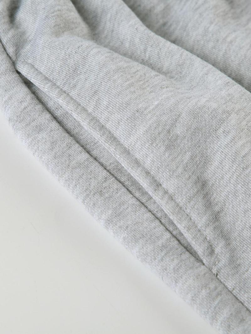 Product Introduction of Women's Letter Print Drawstring Waist Sweatpants, Casual Raw Trim Pocket Straight Leg Pants for Fall & Winter, Women's Trousers for Daily Wear 4