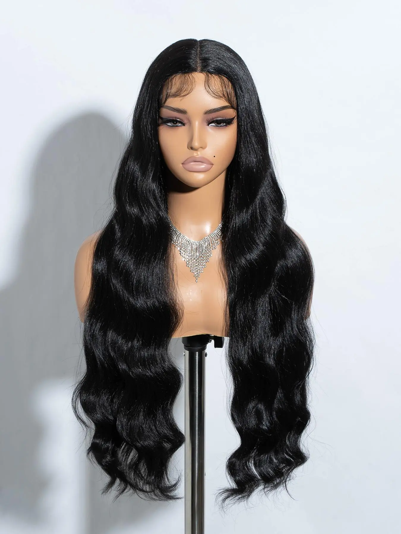 Valentine's Day Long Wavy Synthetic Lace Front Wig As Gift for Girlfriend, 29 Inch Middle Part Wig, Ombre Cosplay Wigs for Women for Girlfriend