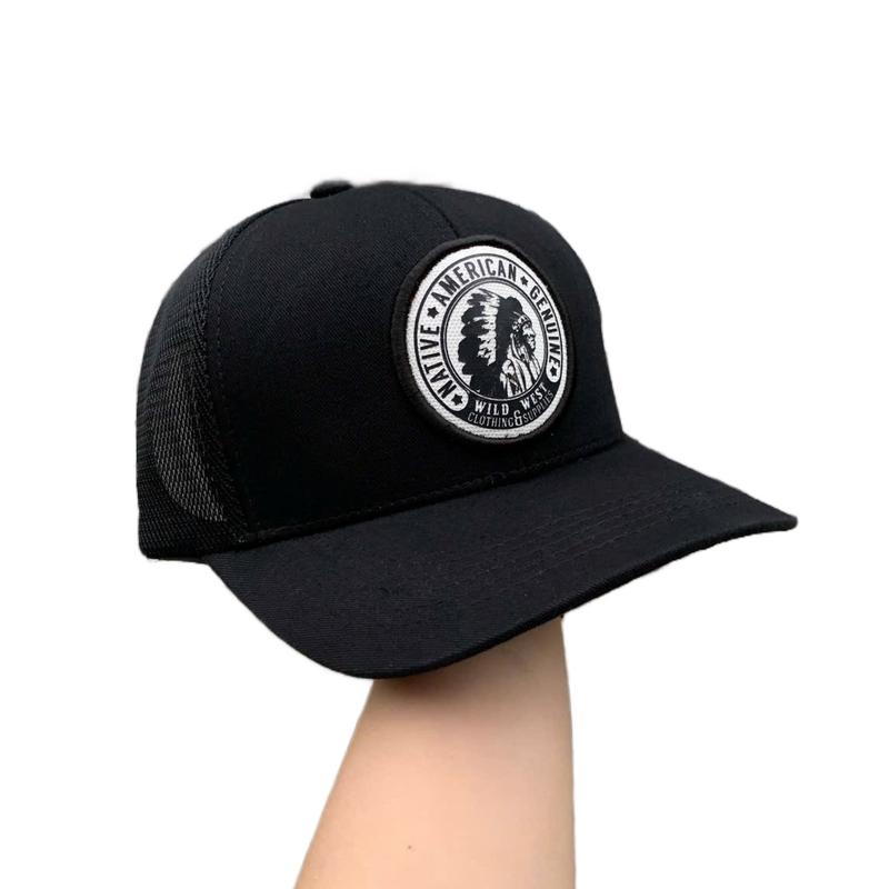 Mũ thổ dân mạc tròn ,Mũ lưỡi trai thời trang nam nữ hoạ tiết trang trí hình thổ dân , phối lưới nửa đầu