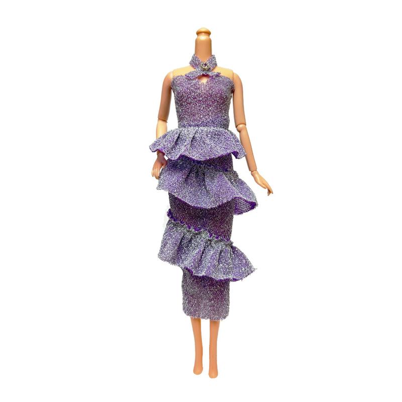 Original fashion BJD doll dress set 30 cm Yitian doll fashion strapless cake skirt dress fairy doll fashion dress change suit 4