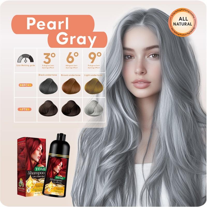 TOAE Hair Dye Shampoo 3 In 1 Herbal Hair Dye ColorShampoo Plant ...