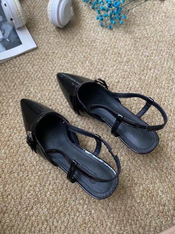 Product Introduction of [SẴN+CHUẨN HÀNG QC] Giày cao gót mũi nhọn hở gót slingback chất da PU cao cấp kiểu dáng sang chảnh đi tiệc đi chơi 12