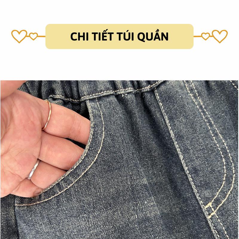 Quần jean dài bé trai 27Kids KACADY quần bò mềm lưng chun nam cho trẻ từ 4-12 tuổi BLJE4 2