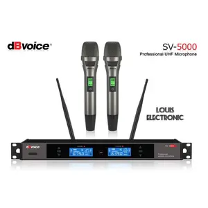 sale Professional Microphone Wireless UHF dBvoice SV-5000 Full Metal ORI - Grey